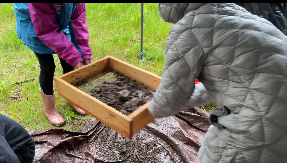 Students performing an Archaeology 4 Schools excavation